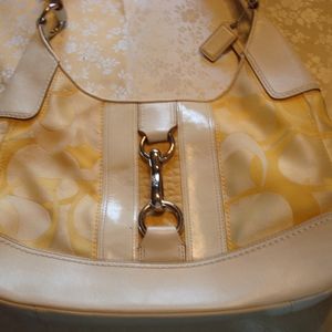 Coach signature handbag